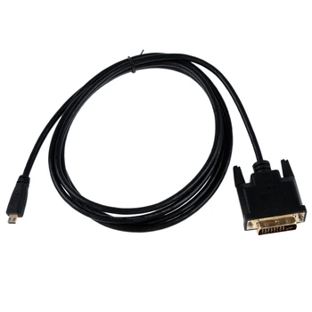 1.8M 6FT Micro HDMI Male to DVI 24+1 Male Cable Cord For HDTV Full HD TV 
1.8M 6FT Micro HDMI Male to DVI 24+1 Male Cable Cord For HDTV Full HD TV