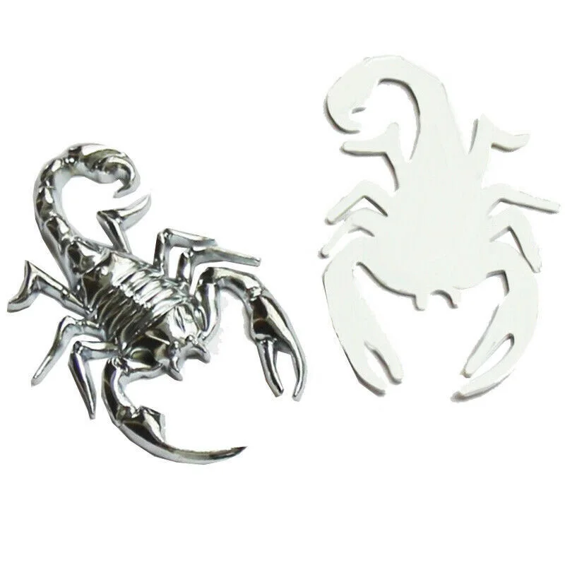 NEW Car Scorpion Sticker Silver 3D Metal Car Sticker Tail Trunk Body Animal Decals Decorative
NEW Car Scorpion Sticker Silver 3D Metal Car Sticker Tail Trunk Body Animal Decals Decorative