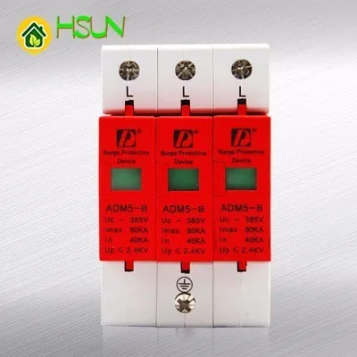 STYHOMSUN ADM-80KA-3P Lightning Protection Organ Surge Protector Power Supply Lightning Protection Modular Lightning Arrester
STYHOMSUN ADM-80KA-3P Lightning Protection Organ Surge Protector Power Supply Lightning Protection Modular Lightning Arrester