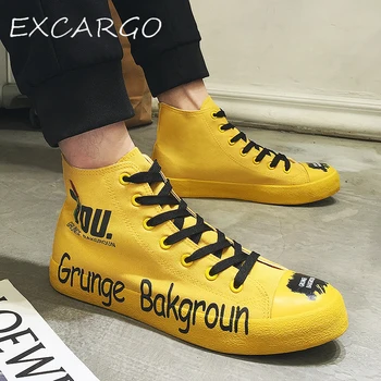 EXCARGO Chunky Sneakers Men Flats Canvas Shoes High Top Mixed Colors Fashion Vulcanize 2019 New Shoes For Men Breathable Sneake
EXCARGO Chunky Sneakers Men Flats Canvas Shoes High Top Mixed Colors Fashion Vulcanize 2019 New Shoes For Men Breathable Sneake