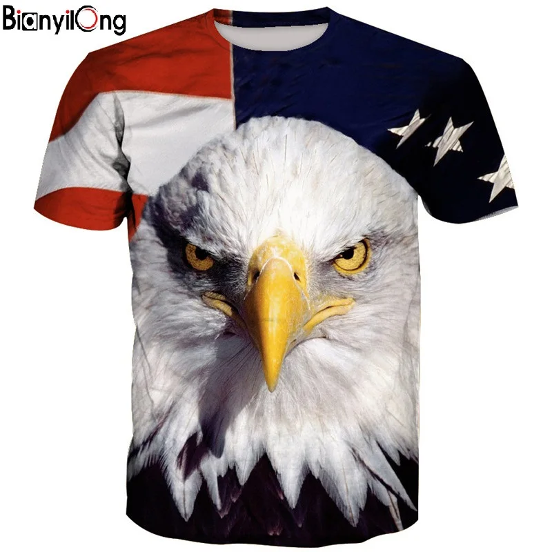 2019 summer new personalized T-shirt American Eagle 3D printing fashion men's T-shirt novelty cool cool shirt T-shirt
2019 summer new personalized T-shirt American Eagle 3D printing fashion men's T-shirt novelty cool cool shirt T-shirt