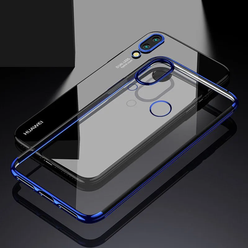 Bakeey Electroplate Transparent Hard PC Back Cover Protective Case for Huawei P20 Lite clear cover huawei Nova 3e |