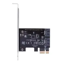 PCI Express para SATA3.0 7PIN 2-Port SATA III 6G Expansão Controlador Adaptador de Cartão Conversor para Mineração Computador(China)
