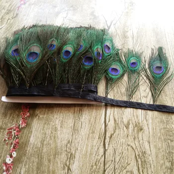 Hot Sale 10yards Beautiful 12-15 cm Natural Peacock feathers ribbon For Wedding Dress Skirt Party Clothing Decoration
Hot Sale 10yards Beautiful 12-15 cm Natural Peacock feathers ribbon For Wedding Dress Skirt Party Clothing Decoration