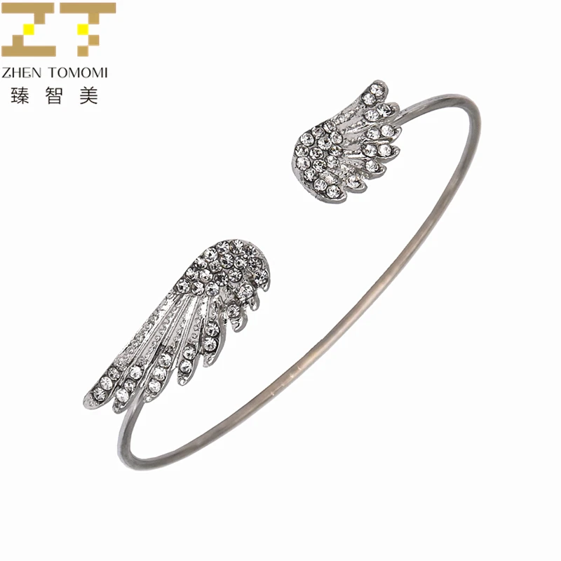 2019 New Arrivals Hot Fashion Silver Plated Crystal Wings Adjustable Big/small Open Charm Cuff Bracelets Bangles Women Jewelry
2019 New Arrivals Hot Fashion Silver Plated Crystal Wings Adjustable Big/small Open Charm Cuff Bracelets Bangles Women Jewelry