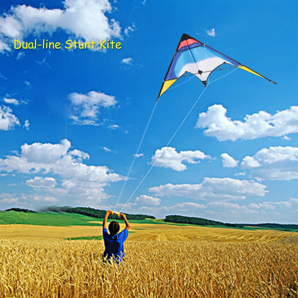1.3m Colorful Delta-shaped Kite Double Line Stunt Kite Double Line Flying Kite Easy Assembled Beginners Best Flyer Outdoor Sport
1.3m Colorful Delta-shaped Kite Double Line Stunt Kite Double Line Flying Kite Easy Assembled Beginners Best Flyer Outdoor Sport