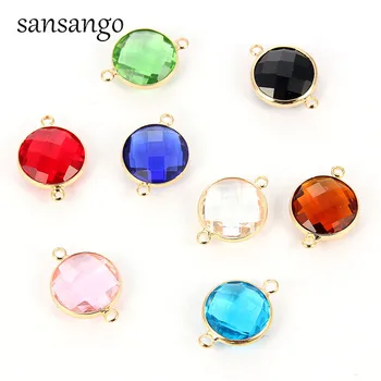 Fashion 10pcs 14mm Multi-Color Round Gold Alloy Crystal Connectors DIY Charms Bracelet Earrings Making Finding For Women Jewelry 
Fashion 10pcs 14mm Multi-Color Round Gold Alloy Crystal Connectors DIY Charms Bracelet Earrings Making Finding For Women Jewelry