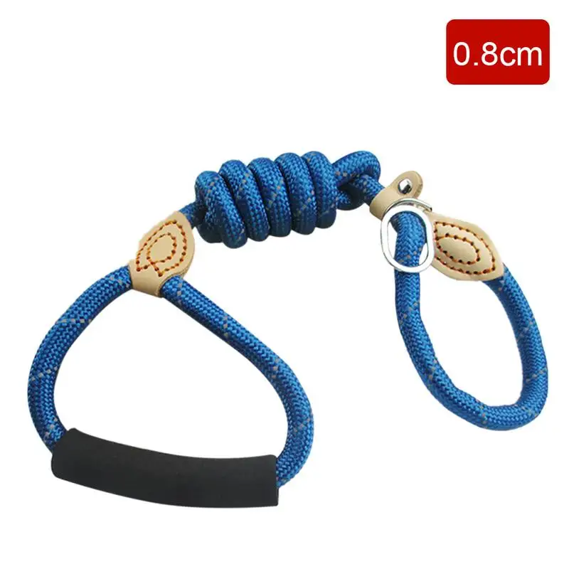 

2019 NEW Easy Pull Reflective Dog P Rope Traction Training P Chain Night Reflective Nylon Rope Hyena Telescopic Rope Foam Handle