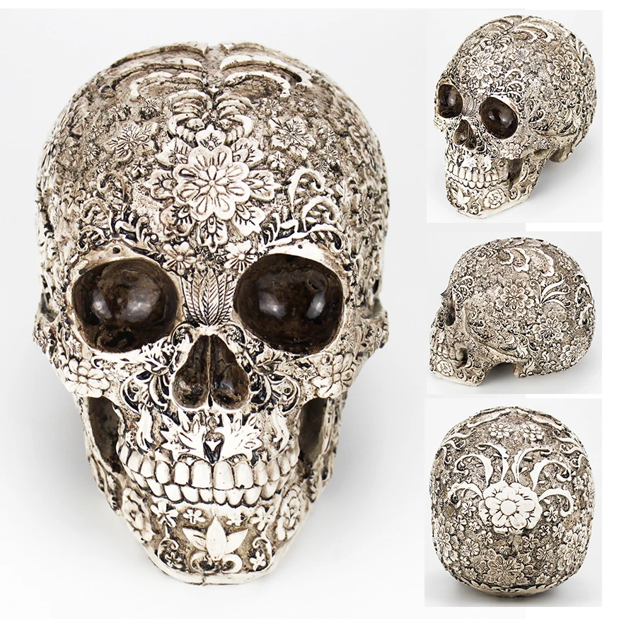 Resin Skull by 3D Plum Blossoms Sculptures Decor Horror Terror skull Handicraft Medical Model BEST Gift Bar Decoration
Resin Skull by 3D Plum Blossoms Sculptures Decor Horror Terror skull Handicraft Medical Model BEST Gift Bar Decoration
