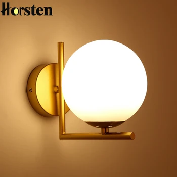 Post Modern Sconce Lights Frosted Glass Ball Wall Light Fixture Bronze Interior Designer Wall Lamp For Bedroom Living Room
Post Modern Sconce Lights Frosted Glass Ball Wall Light Fixture Bronze Interior Designer Wall Lamp For Bedroom Living Room