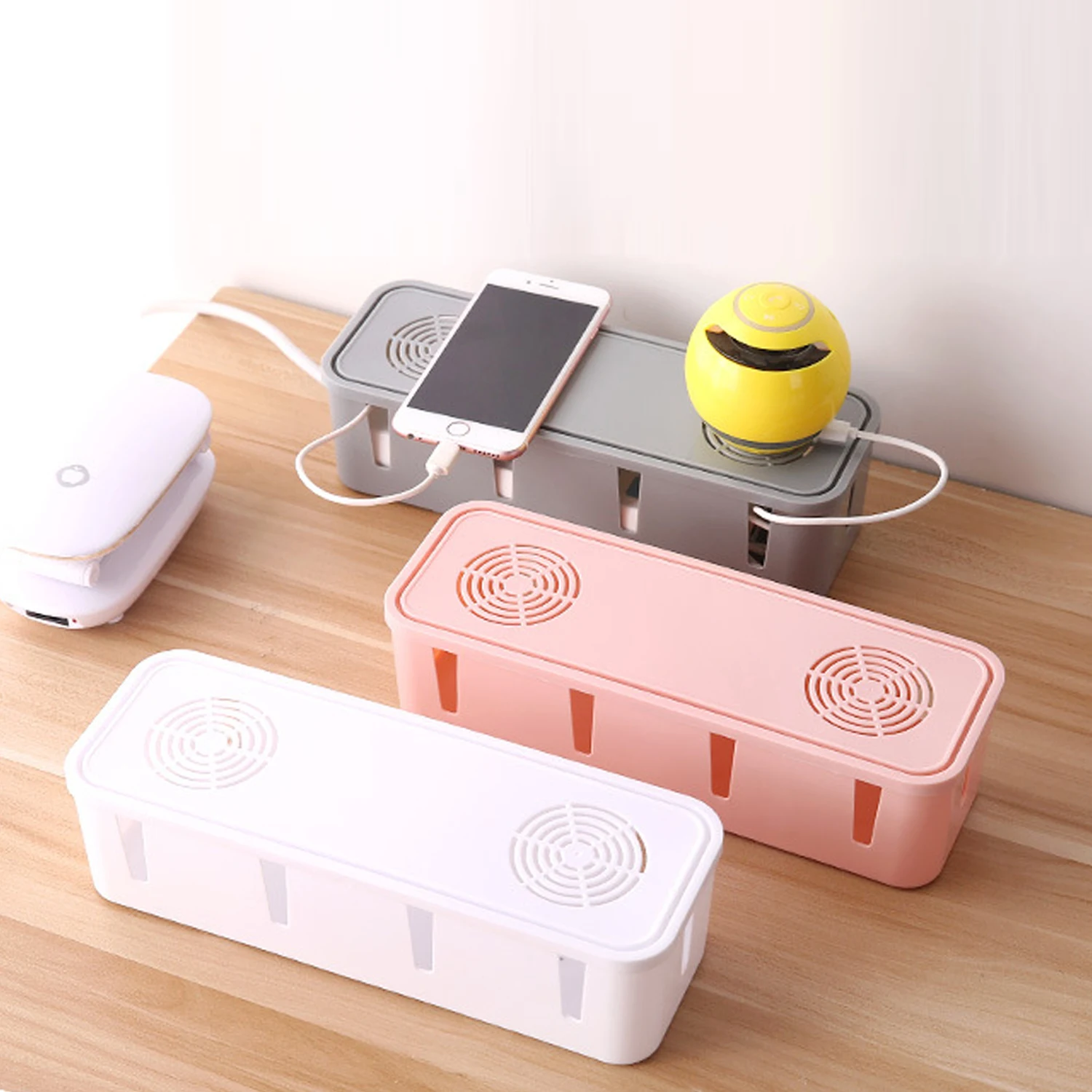 Behogar Desktop Power Cord Plug Socket Strip Storage Box Container Organizer for Home Office Apartment Bedroom Living Room
Behogar Desktop Power Cord Plug Socket Strip Storage Box Container Organizer for Home Office Apartment Bedroom Living Room