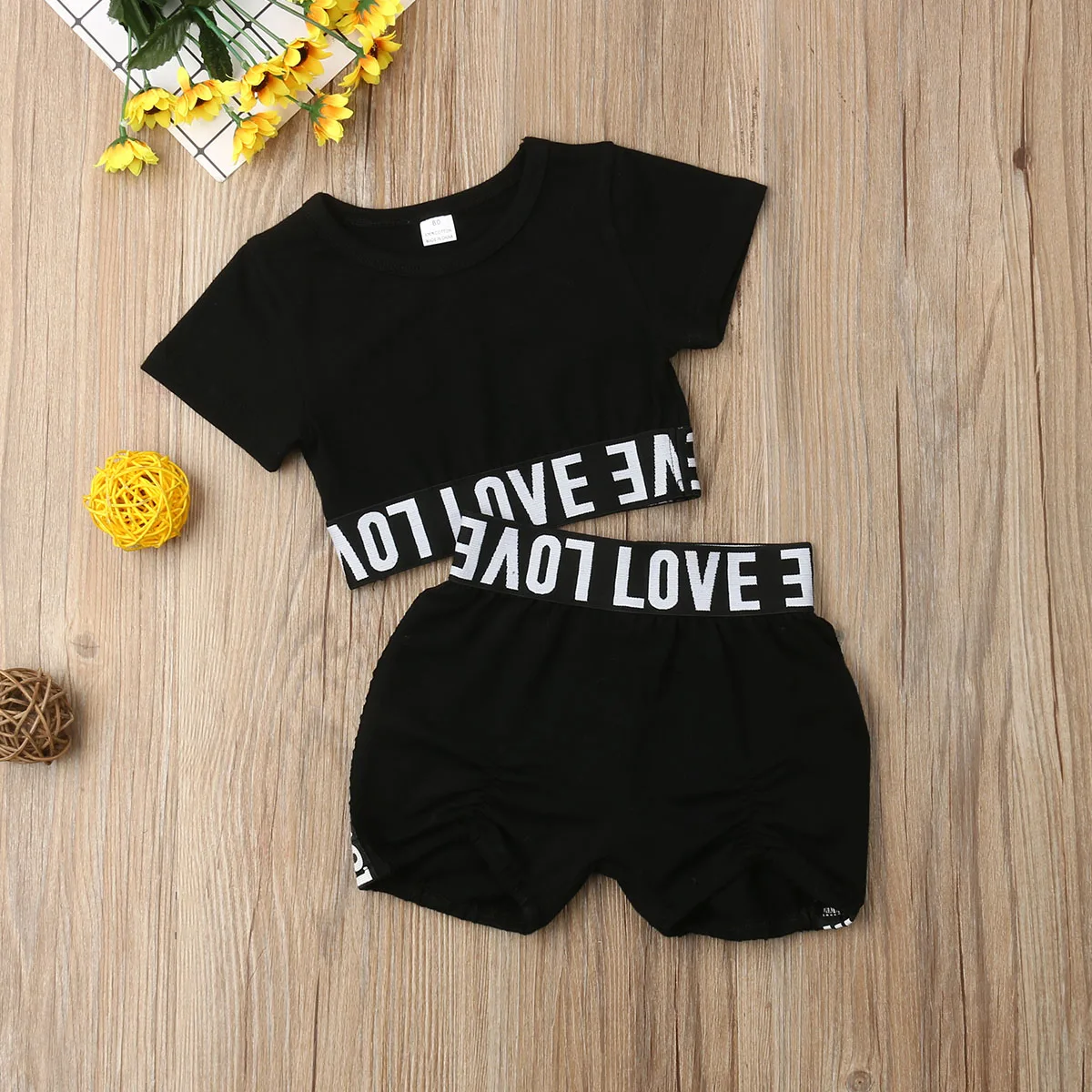 2PCS Kids Baby Girls Clothes Crop Letter T-shirt Tops + Pants Shorts Summer Outfits Set
2PCS Kids Baby Girls Clothes Crop Letter T-shirt Tops + Pants Shorts Summer Outfits Set