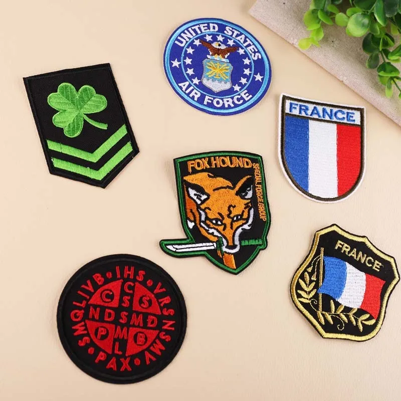 PGY Flag Badge Lucky clover Embroidered Iron Patches for Clothing DIY Stripes Clothes Custom Stickers Fox Badges Free Delivery
PGY Flag Badge Lucky clover Embroidered Iron Patches for Clothing DIY Stripes Clothes Custom Stickers Fox Badges Free Delivery