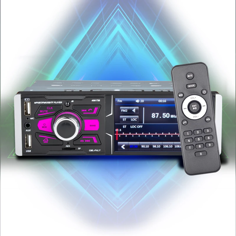 Support Bluetooth reversing rear view function car MP5 MP4 support mobile phone calls touch screen 4061TM 4.1 inch
Support Bluetooth reversing rear view function car MP5 MP4 support mobile phone calls touch screen 4061TM 4.1 inch