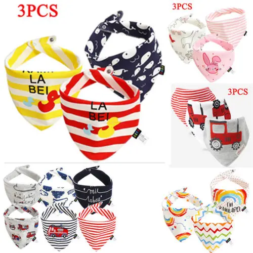 3 pcs Newborn Baby Boy Girl Cotton Bibs Saliva Towel Burp Cloth Apron Bandana Scarf triangle Feeding Collar Rainbow Striped
3 pcs Newborn Baby Boy Girl Cotton Bibs Saliva Towel Burp Cloth Apron Bandana Scarf triangle Feeding Collar Rainbow Striped