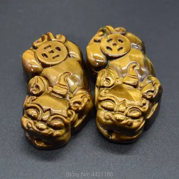 2pc Natural Tiger's-Eye Stone Crystal Carved Brave Troops Healing Gemstone Pendant+Beads Necklace+Free Gift Box
2pc Natural Tiger's-Eye Stone Crystal Carved Brave Troops Healing Gemstone Pendant+Beads Necklace+Free Gift Box