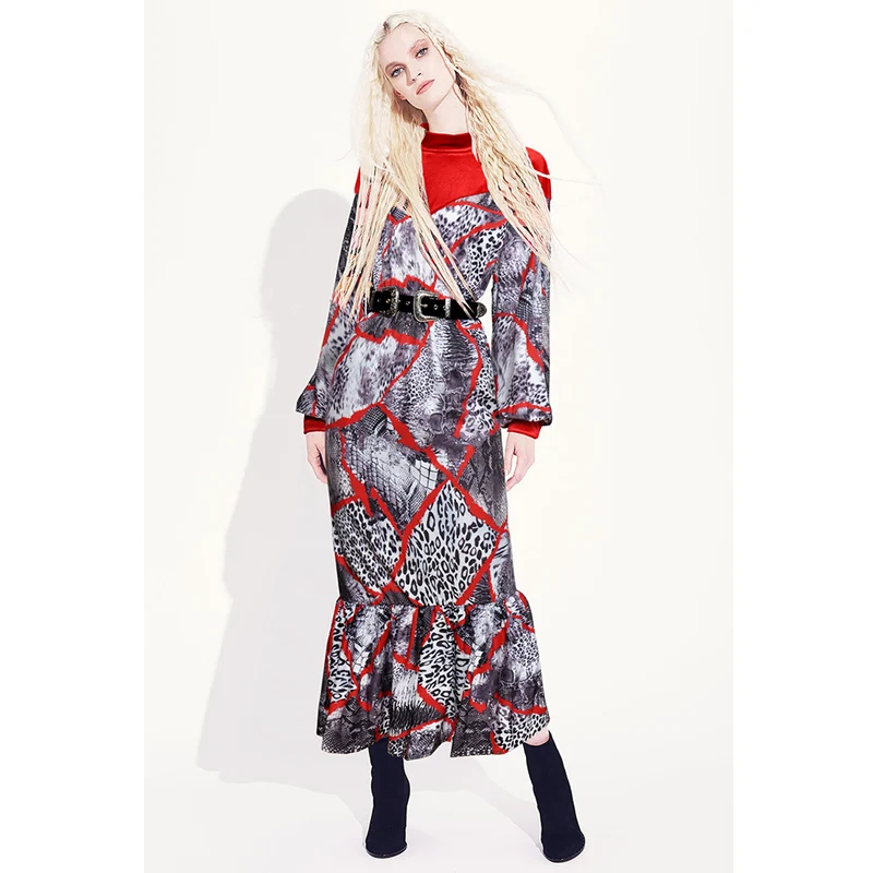 black / red velour patchwork animal print gothic dresses stand collar lantern sleeves vintage belt ruffle fishtail dress
black / red velour patchwork animal print gothic dresses stand collar lantern sleeves vintage belt ruffle fishtail dress