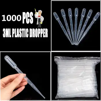 1000pcs/set 3ml Plastic Eye Dropper Pipette PE Plastic Dropper Disposable Transparent Transfer Graduated Pipettes Lab Supplies
1000pcs/set 3ml Plastic Eye Dropper Pipette PE Plastic Dropper Disposable Transparent Transfer Graduated Pipettes Lab Supplies