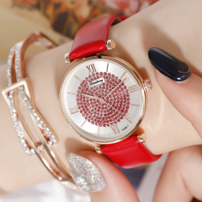 Luxury Diamond Women Watches Fashion Starry Sky Ladies Dress Clock Casual Pink Leather Waterproof Female Wristwatch Gift forGirl
Luxury Diamond Women Watches Fashion Starry Sky Ladies Dress Clock Casual Pink Leather Waterproof Female Wristwatch Gift forGirl