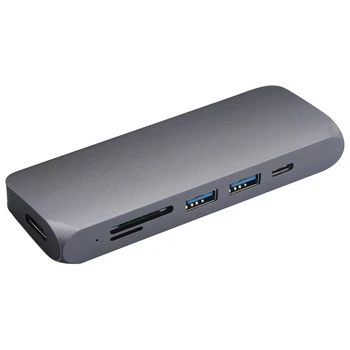 Usb-C To Hdmi 6-In-1Converter Can Accommodate Type-C To Usb3.0 Sd Tf Card Hub Charging Expander Adapter
Usb-C To Hdmi 6-In-1Converter Can Accommodate Type-C To Usb3.0 Sd Tf Card Hub Charging Expander Adapter