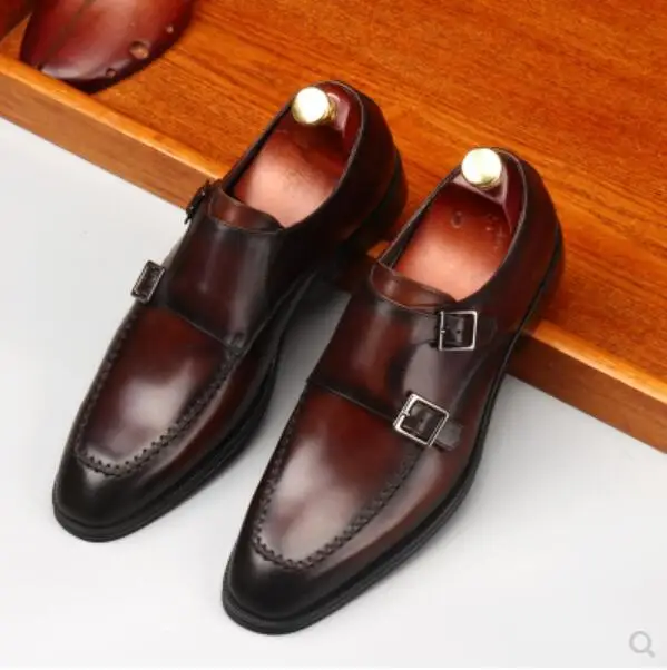 Italy Men Monk Handmade Top Quality Dress Oxfords Shoes 2018 Fashion Male Business Wedding Dress Oxfords Sapatos Mujers
Italy Men Monk Handmade Top Quality Dress Oxfords Shoes 2018 Fashion Male Business Wedding Dress Oxfords Sapatos Mujers
