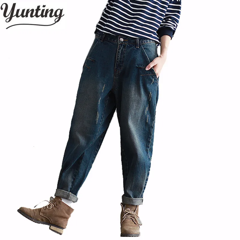 2019 Winter Big Size Jeans Women Harem Pants Casual Trousers Denim Pants Fashion Loose Vaqueros Vintage Harem Boyfriend Jeans
2019 Winter Big Size Jeans Women Harem Pants Casual Trousers Denim Pants Fashion Loose Vaqueros Vintage Harem Boyfriend Jeans