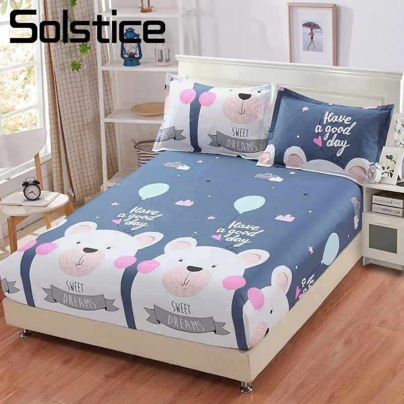 Solstice Cartoon Bear Print Cotton Bed Sheets Fitted Sheet Set Mattress Protector Bed Cover Single Twin Bed Mattress Topper 28cm
Solstice Cartoon Bear Print Cotton Bed Sheets Fitted Sheet Set Mattress Protector Bed Cover Single Twin Bed Mattress Topper 28cm