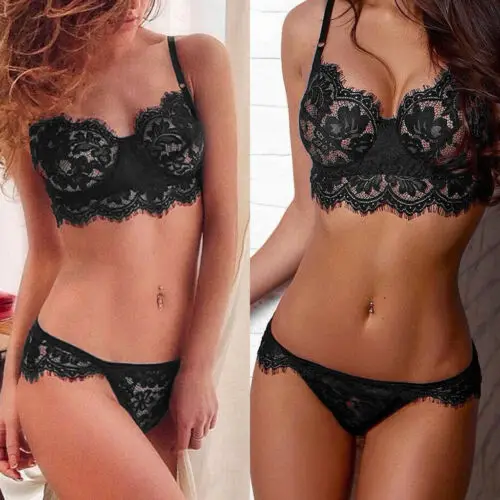 Women Sexy Lace Underwear Lingerie Set Ladies Bralette Bustier Bra+Thong Set G-String Babydoll Sleepwear Underwear Nightwear Set
Women Sexy Lace Underwear Lingerie Set Ladies Bralette Bustier Bra+Thong Set G-String Babydoll Sleepwear Underwear Nightwear Set