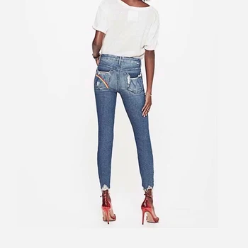Fashion Rainbow Embroidered Jeans Women Frayed Knee Holes Ripeed Jeans For Women High Waist Push Up Jeans Skinny Denim Pencil 
Fashion Rainbow Embroidered Jeans Women Frayed Knee Holes Ripeed Jeans For Women High Waist Push Up Jeans Skinny Denim Pencil