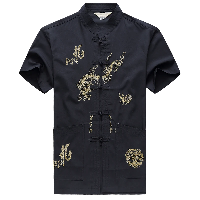 Embroidery Chinese Clothing For Men Short Sleeve Shirt Chinese Traditional Cotton Kung Fu Clothing Tang Suit Men Chinese Tops
Embroidery Chinese Clothing For Men Short Sleeve Shirt Chinese Traditional Cotton Kung Fu Clothing Tang Suit Men Chinese Tops
