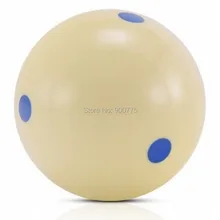 Professional Style Billiards Cue Ball with 6 Blue dots /52mm/ 57mm (optional)