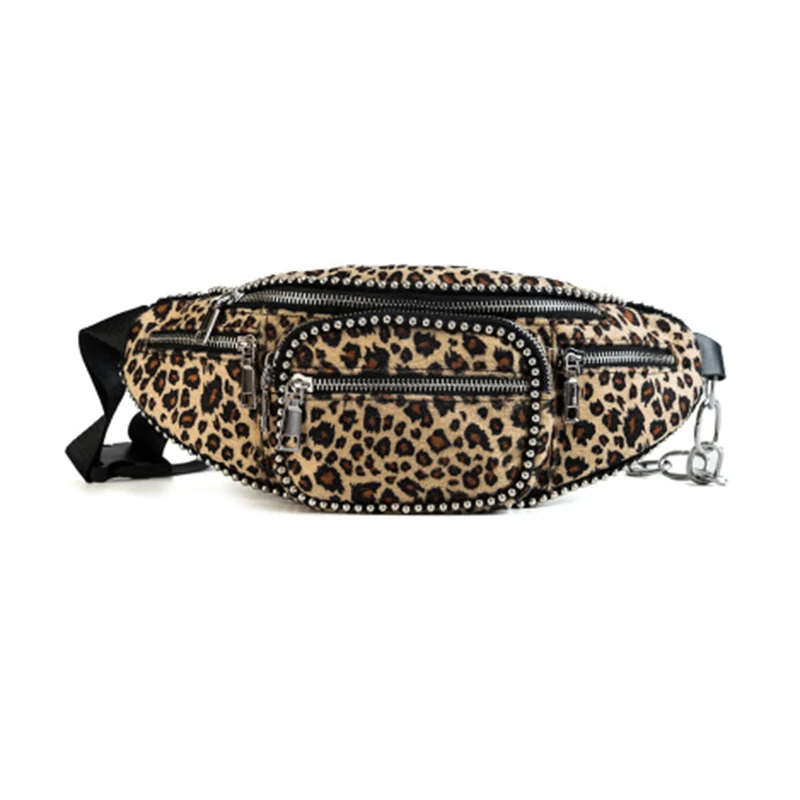 Women's Leopard Print Waist Shoulder Black Fanny Belt Pack Small Bead Chest bag for women Handbag Shopping Belly Fashion beads
Women's Leopard Print Waist Shoulder Black Fanny Belt Pack Small Bead Chest bag for women Handbag Shopping Belly Fashion beads
