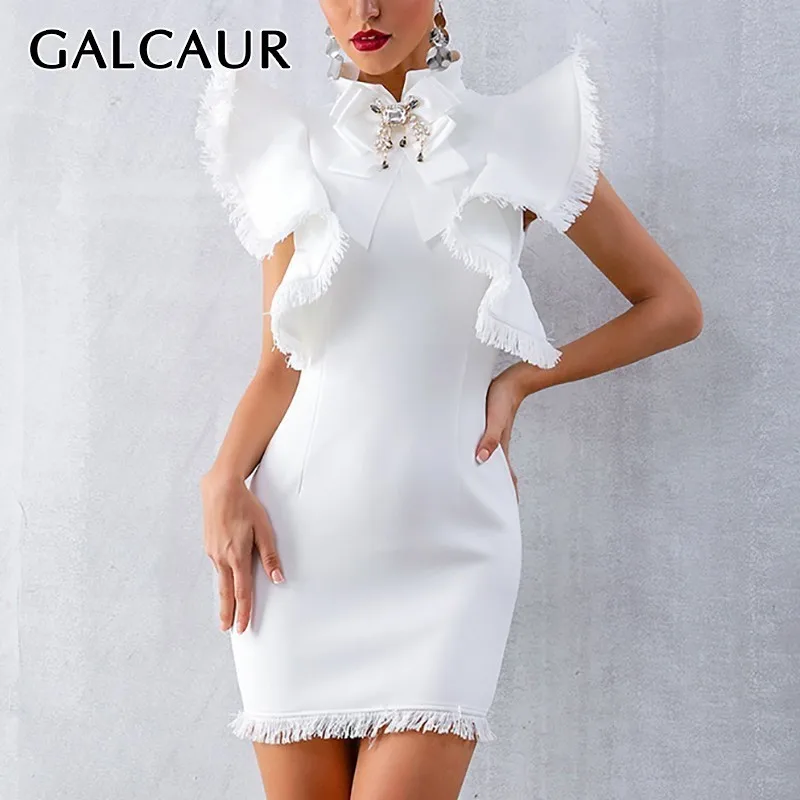 GALCAUR Summer Ruffles Sexy Dress For Women Short Sleeve High Waist Diamond Tassel Patchwork Slim Mini Dresses Female Fashion
GALCAUR Summer Ruffles Sexy Dress For Women Short Sleeve High Waist Diamond Tassel Patchwork Slim Mini Dresses Female Fashion