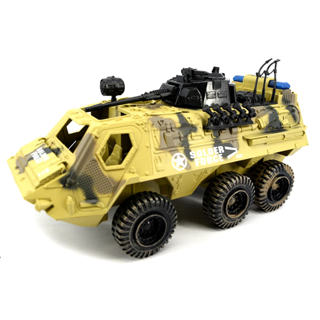 29cm Six-wheeled Military Armored Car Inertia Car Model for 3.75-inch Soldier Diecasts & Toy Vehicles - Green
29cm Six-wheeled Military Armored Car Inertia Car Model for 3.75-inch Soldier Diecasts & Toy Vehicles - Green