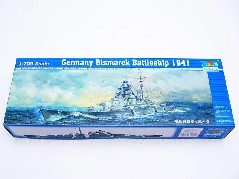 Немецкий боевой корабль Trumpeter 1/700 05711 Бисмарк 1941 | Игрушки и хобби