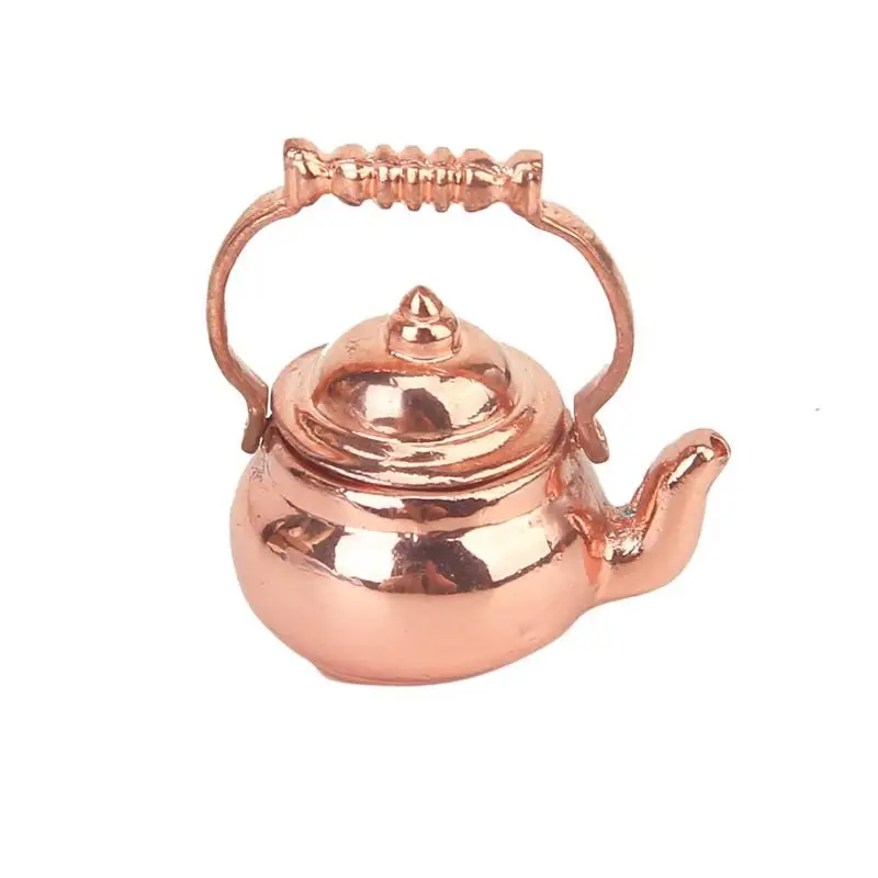 New 1/12 Scale Dollhouse Miniature Metal Water Kettle Tea Pot Golden Doll House Miniature Tea Pot/Kettle Play Set Toy Home Decor 
New 1/12 Scale Dollhouse Miniature Metal Water Kettle Tea Pot Golden Doll House Miniature Tea Pot/Kettle Play Set Toy Home Decor