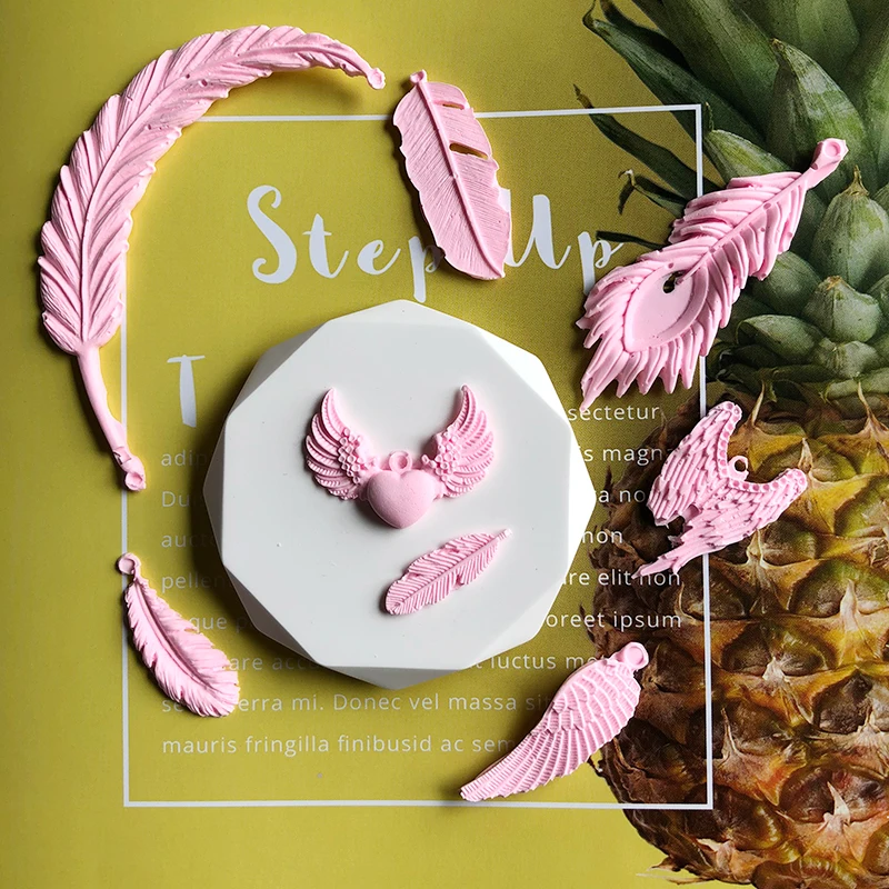 Dream angel Wings Feather Silicone Mold Cake Fondant Decoration Suitable for making aroma gypsum plaster handicrafts
Dream angel Wings Feather Silicone Mold Cake Fondant Decoration Suitable for making aroma gypsum plaster handicrafts