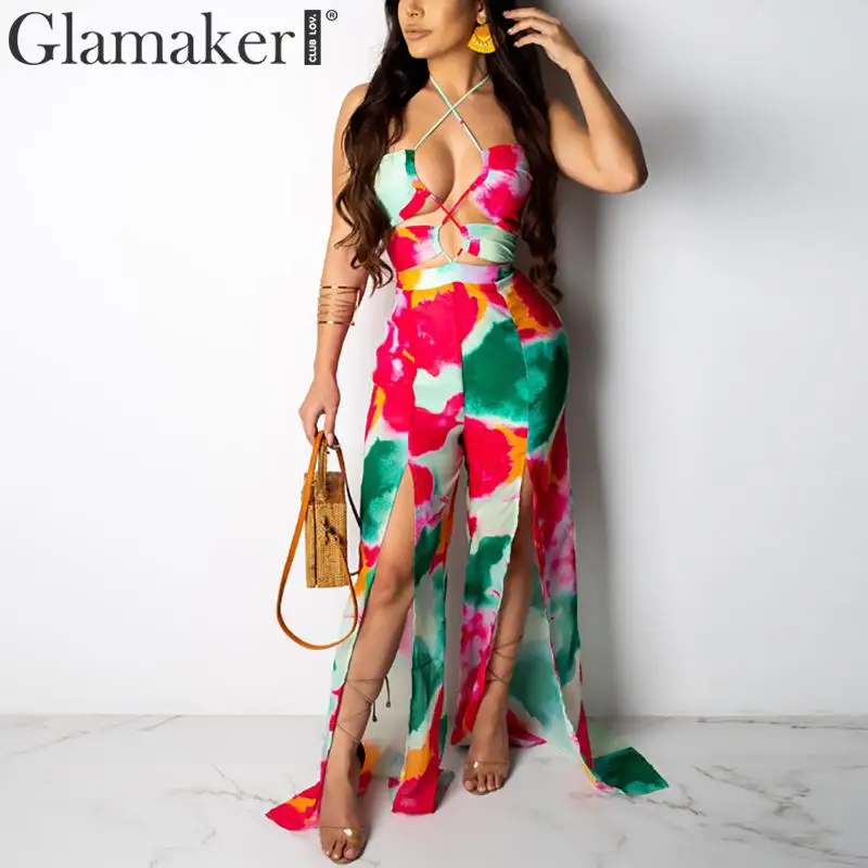 Glamaker Sexy plus size wide leg jumpsuit women Summer tie dye elegant party bodycon jumpsuit Female playsuit jump suit overalls
Glamaker Sexy plus size wide leg jumpsuit women Summer tie dye elegant party bodycon jumpsuit Female playsuit jump suit overalls