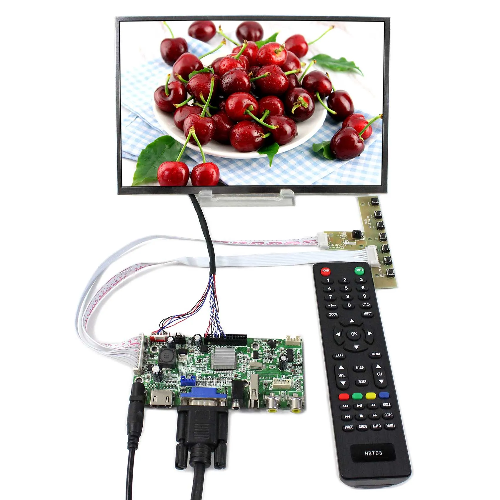 10.1inch B101EW05 or LP101WX1-SLP2 1280X800 LCD Screen with HDMI+VGA+AV+USB LCD Controller Board VS-V59AV-V1
10.1inch B101EW05 or LP101WX1-SLP2 1280X800 LCD Screen with HDMI+VGA+AV+USB LCD Controller Board VS-V59AV-V1