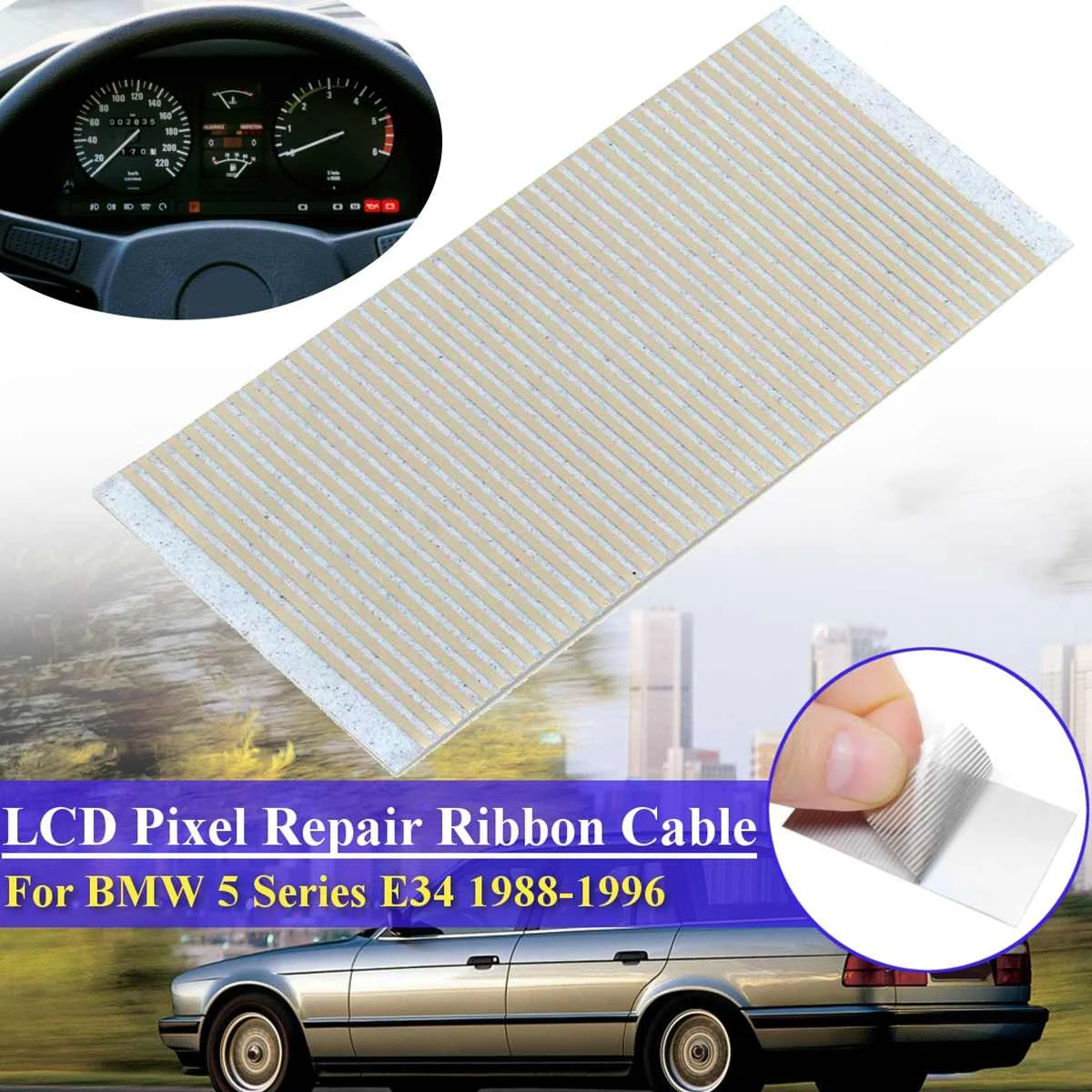 1pcs 5x2.5 cm Ribbon Cable For BMW E34 pixel 5 Series Dashboard Speedometer Cluster Repair LCD Pixel Tool Flat Cable
1pcs 5x2.5 cm Ribbon Cable For BMW E34 pixel 5 Series Dashboard Speedometer Cluster Repair LCD Pixel Tool Flat Cable