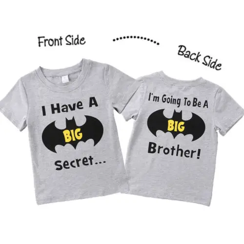 1-6Y Summer Toddler Kids Boys Clothes Short Sleeve Batman Print Cartoon Big Brother Tee Tops Children Clothes Costumes
1-6Y Summer Toddler Kids Boys Clothes Short Sleeve Batman Print Cartoon Big Brother Tee Tops Children Clothes Costumes