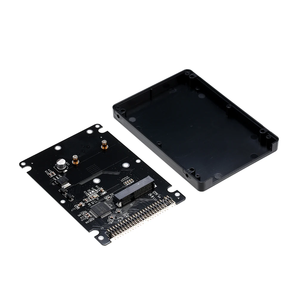 

mSATA to 2.5" 44PIN PATA/IDE SSD HDD mSATA to PATA Converter Adapter Enclosure (Case Included) Hard Drive Disk HDD Case Box