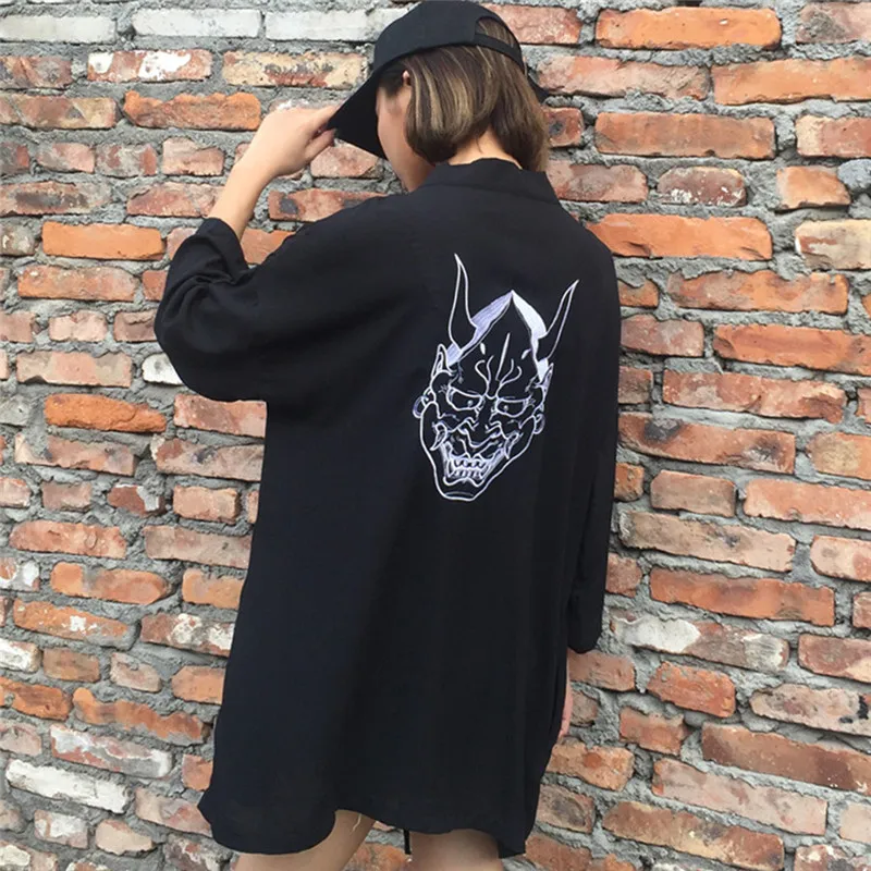 Lychee Girls Ghost Mask Cardigans Female Half Sleeve V Neck Blouses Summer Casual Japan Style Women Blouse Shirts
Lychee Girls Ghost Mask Cardigans Female Half Sleeve V Neck Blouses Summer Casual Japan Style Women Blouse Shirts