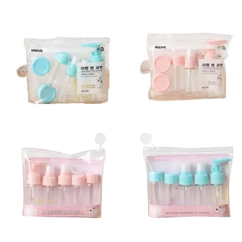 Mini Empty Cosmetic Container Set Plastic Portable Travel Spray Bottle Traveler Packing Press Bottle Lotion Shampoo Bath Tools
Mini Empty Cosmetic Container Set Plastic Portable Travel Spray Bottle Traveler Packing Press Bottle Lotion Shampoo Bath Tools