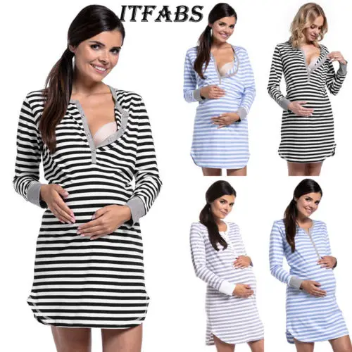 2019 Spring Autumn Pregnant Sleepwear Women's Jumper Cotton Dress Maternity Long Sleeve Mini Bodycon Winter Dress
2019 Spring Autumn Pregnant Sleepwear Women's Jumper Cotton Dress Maternity Long Sleeve Mini Bodycon Winter Dress