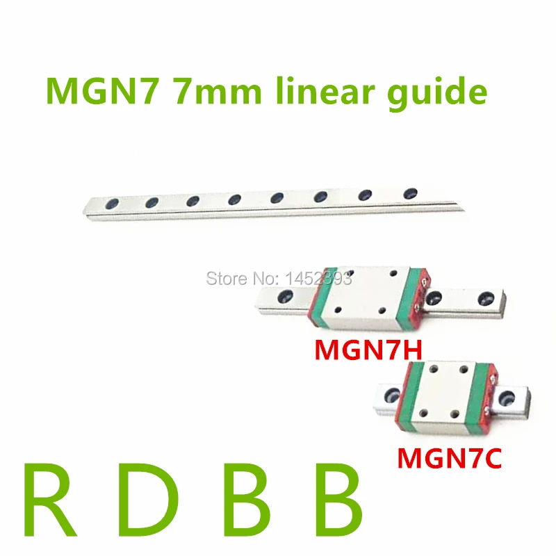 7mm Linear Guide MGN7 60 100mm 150mm 160 200 250 300mm 350 400mm 450 500mm 550 600 650 mm linear rail + MGN7H or MGN7C block
7mm Linear Guide MGN7 60 100mm 150mm 160 200 250 300mm 350 400mm 450 500mm 550 600 650 mm linear rail + MGN7H or MGN7C block