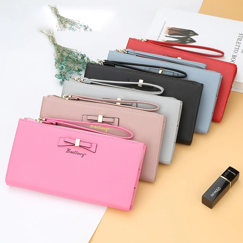 Wallet Ladies Clutch Bag Long Hand Bag Zipper Korean Version Bow Wallet Bills Folder
Wallet Ladies Clutch Bag Long Hand Bag Zipper Korean Version Bow Wallet Bills Folder