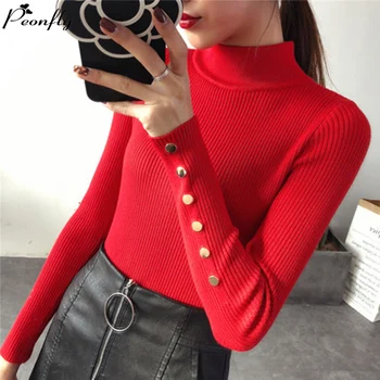 PEONFLY Women Sweaters And Pullovers Autumn Clothing Casual Knitted Women Tops Long Sleeve Basic Sweaters For Women New
PEONFLY Women Sweaters And Pullovers Autumn Clothing Casual Knitted Women Tops Long Sleeve Basic Sweaters For Women New