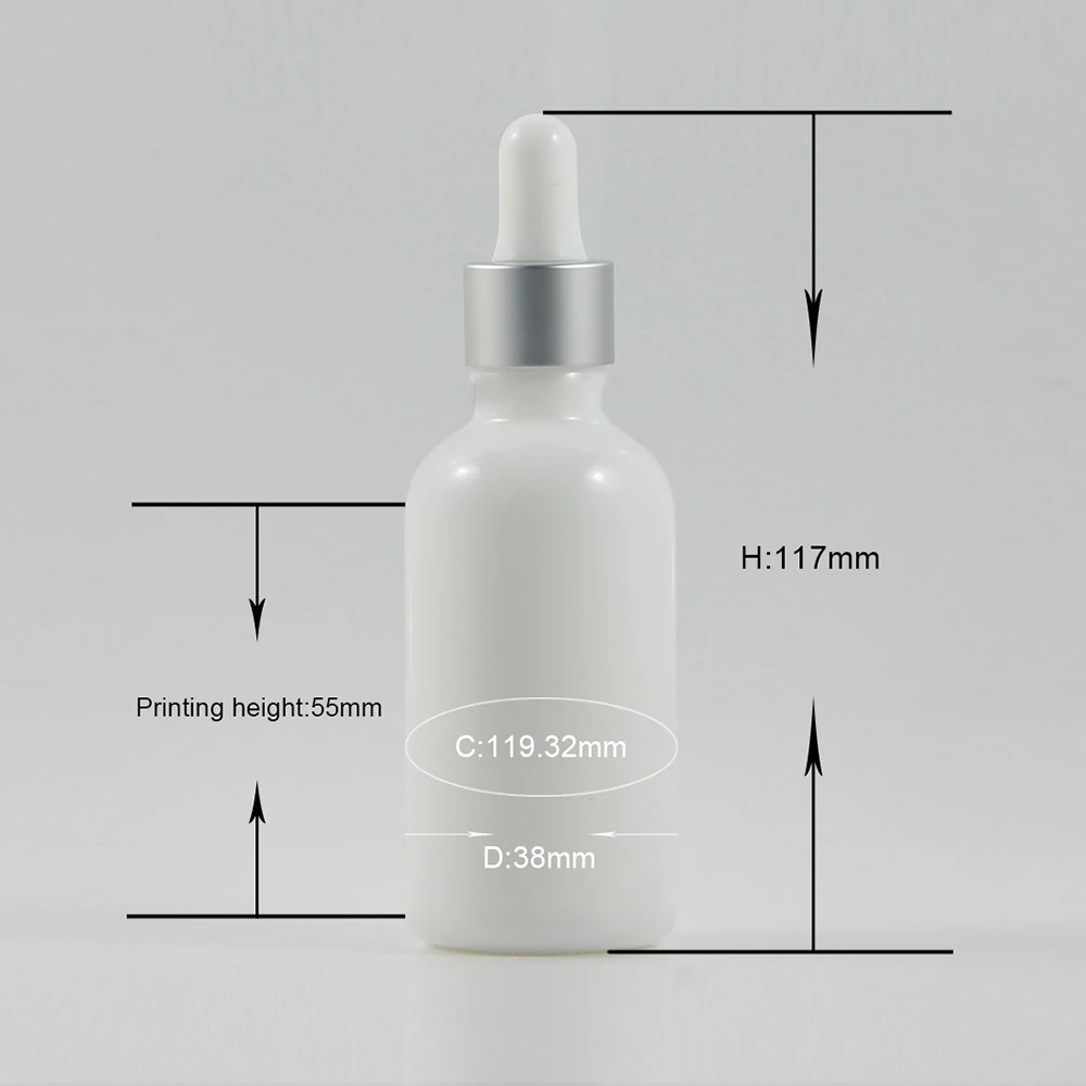 50 ml porcelain white Essential oil bottle / glass bottles / Dropper bottles / with rubber dropper cap
50 ml porcelain white Essential oil bottle / glass bottles / Dropper bottles / with rubber dropper cap