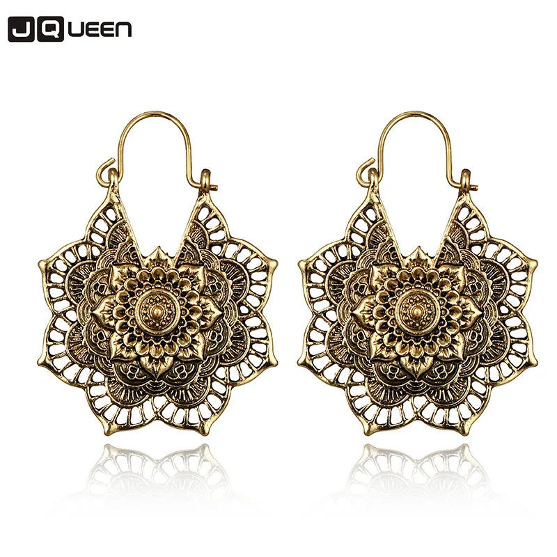 Boho Hollow Out Antique Silver Tone Gypsy Tribal Ethnic Drop Dangle Statement Earrings for Women Mandala Flower Earrings
Boho Hollow Out Antique Silver Tone Gypsy Tribal Ethnic Drop Dangle Statement Earrings for Women Mandala Flower Earrings